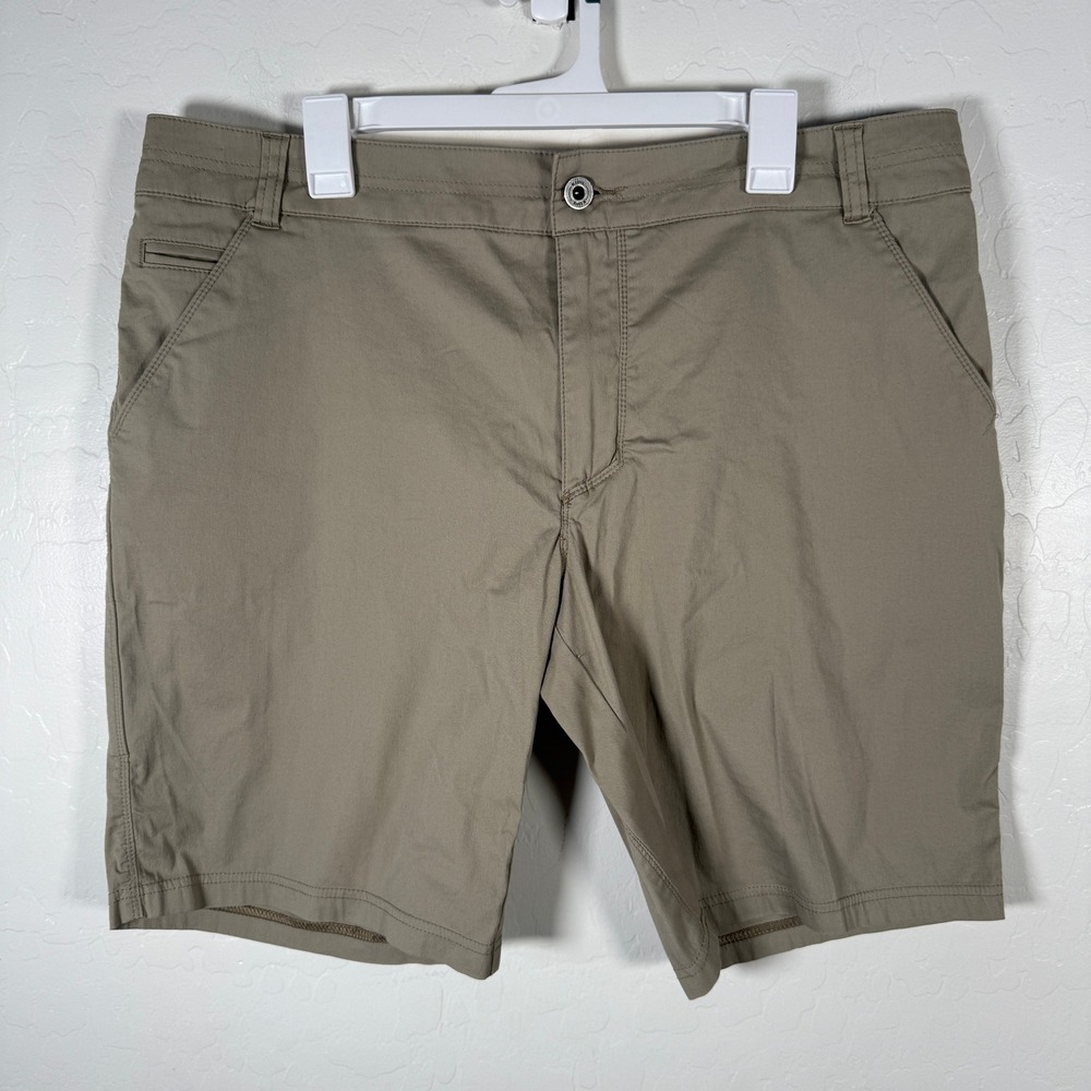 KUHL Shorts Mens 38 Khaki Tan Resistor Lite Chino Short Outdoor Hike Casual